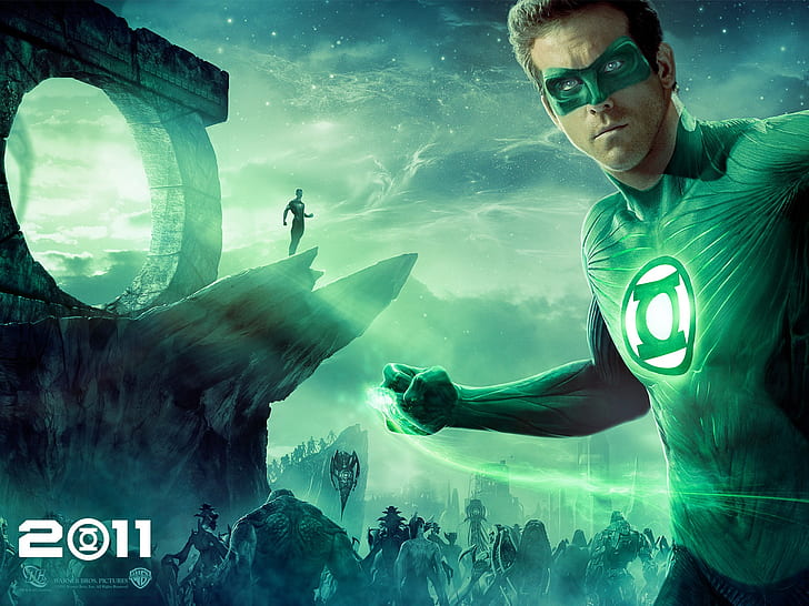 Green Lantern 2011, สีเขียว, โคมไฟ, วอลล์เปเปอร์ HD