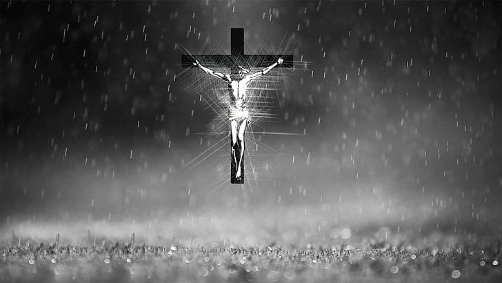 Religiös, Christ, Schwarz und Weiß, Kreuz, Jesus, HD-Hintergrundbild