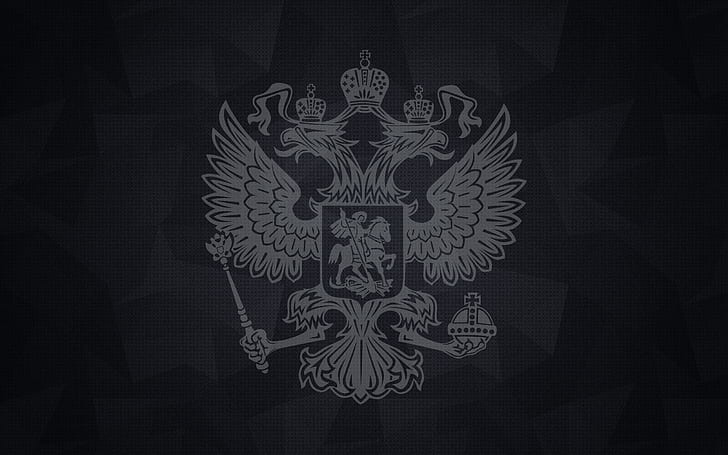 النسر ، شعار النبالة ، روسيا، خلفية HD