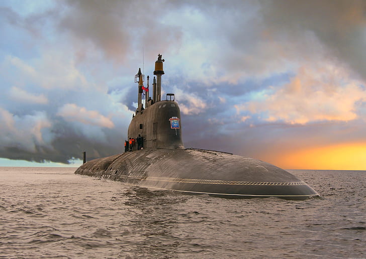 潜水艦 灰 プロジェクト885 セベロドビンスク Hdデスクトップの