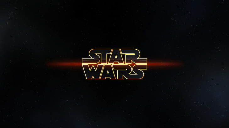 Star Wars, typography, movies, logo, science fiction, HD wallpaper