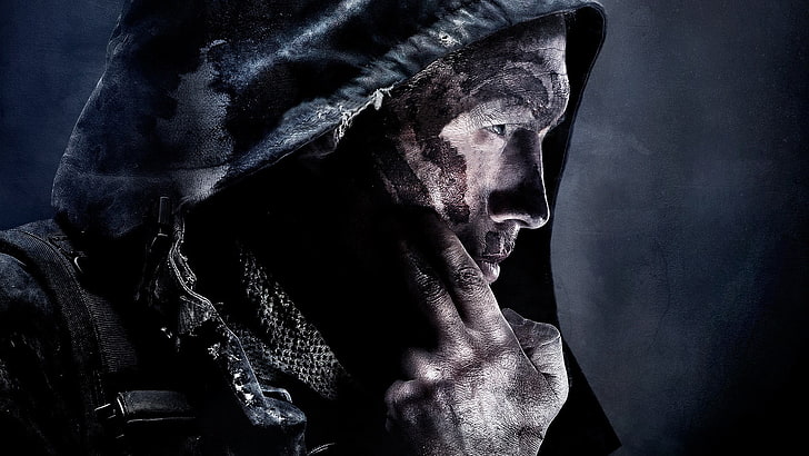 man wearing hoodie wallpaper, Call of Duty: Ghosts, Call of Duty, video games, HD wallpaper