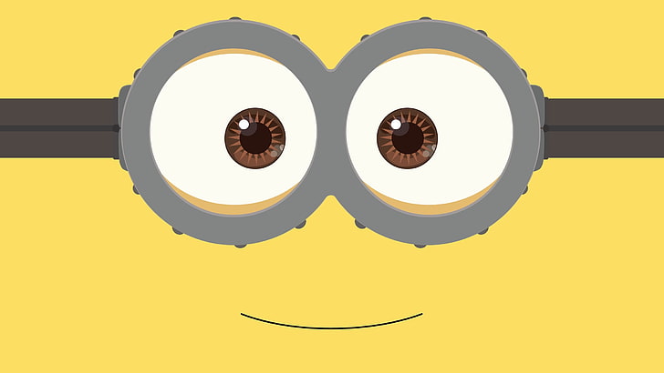 Despicable Me Minions hintergrundbild, fantasie, gelb, lächeln, minion, brille, von kevinconsen, HD-Hintergrundbild