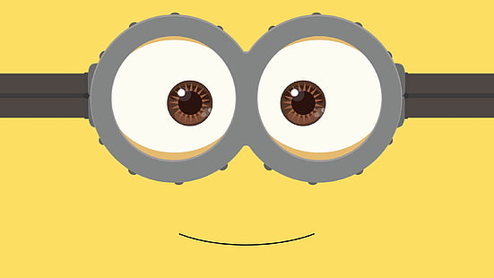Despicable Me Minions fond d'écran, fantaisie, jaune, sourire, Minion, lunettes de protection, par kevinconsen, Fond d'écran HD HD wallpaper