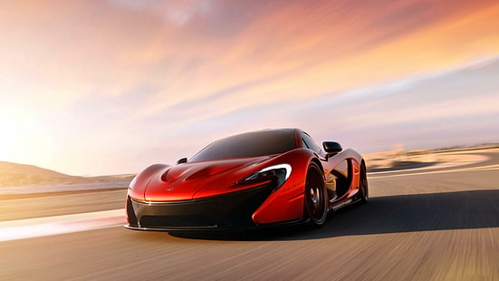 McLaren p1, concept cars, orange, voiture de bureau, mclaren p1, concept cars, orange, voiture de bureau, Fond d'écran HD HD wallpaper