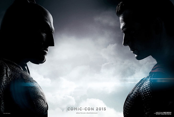 Постер Comic-Con 2015, Бэтмен против Супермена: Рассвет правосудия, HD обои