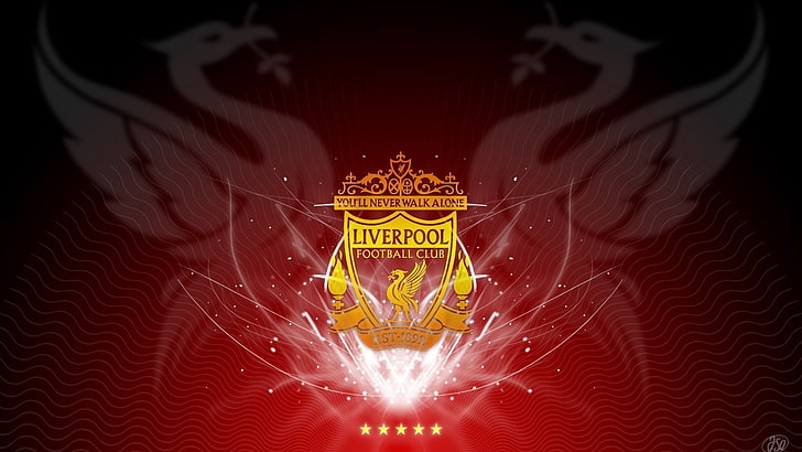 โลโก้ Liverpool FC, liverpool, สโมสร, ฟุตบอล, สัญลักษณ์, ดาว, วอลล์เปเปอร์ HD