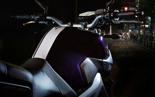 мотоциклет, Yamaha MT-09, превозно средство, Yamaha, HD тапет HD wallpaper
