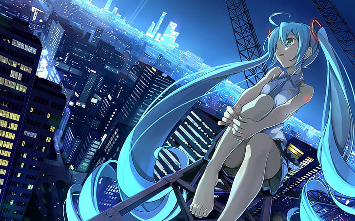 Vocaloid, Zurück zu den Grundlagen, Nacht, Anime-Mädchen, japanischer Anime, ACG, Vocaloid, Zurück zu den Grundlagen, Nacht, Anime-Mädchen, japanischer Anime, HD-Hintergrundbild