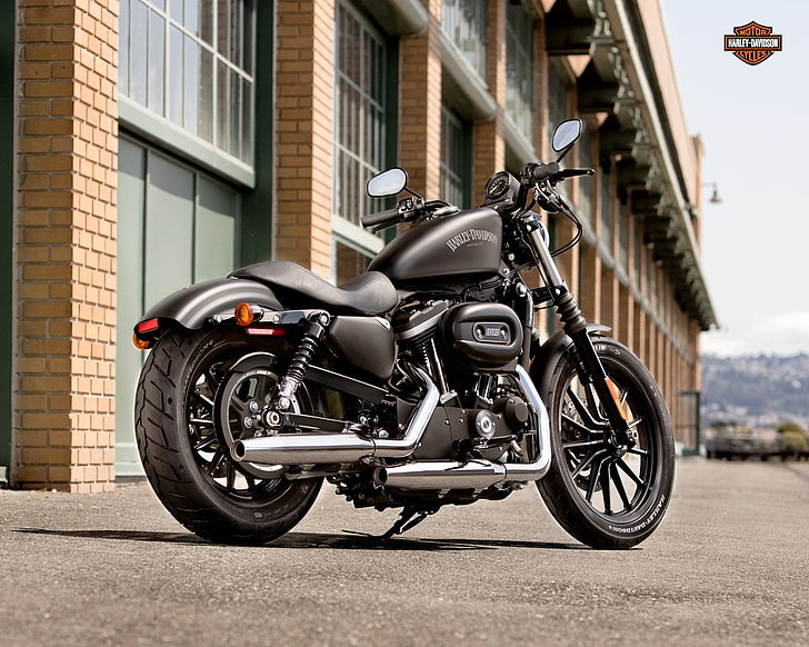 Motocicleta de crucero gris, motocicletas, Harley-Davidson, Fondo de pantalla HD