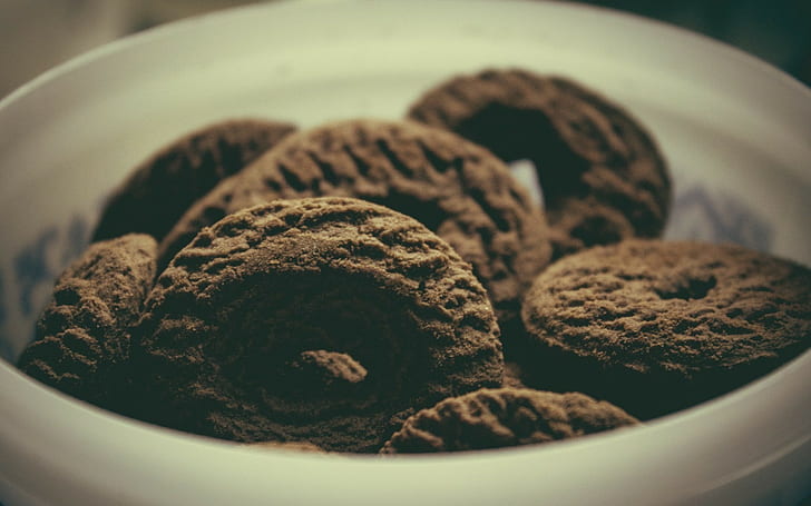 คุกกี้ช็อคโกแลตอาหารถ่ายภาพมาโคร, วอลล์เปเปอร์ HD