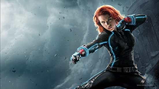 Black Widow digital tapet, Avengers: Age of Ultron, Black Widow, Scarlett Johansson, HD tapet HD wallpaper