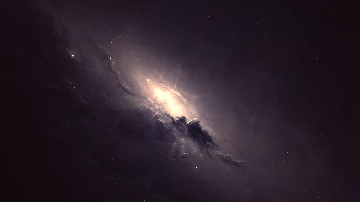 sztuka kosmiczna, ciemność, mgławica, noc, wszechświat, przestrzeń, galaktyka, 8k uhd, 8k, Tapety HD