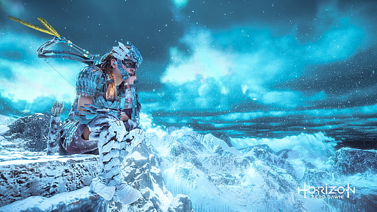 วิดีโอเกม, Horizon Zero Dawn, Aloy (Horizon Zero Dawn), Horizon Zero Dawn: The Frozen Wilds, วอลล์เปเปอร์ HD HD wallpaper