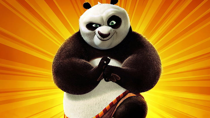 Кунг-фу панда, кунг-фу панда 2, по (кунг-фу панда), HD обои