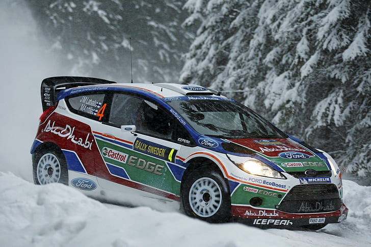 Ford Fiesta RS WRC, автомобиль, HD обои
