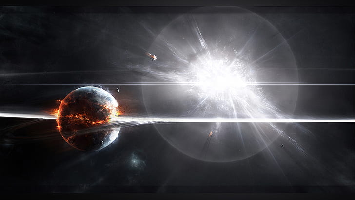 Взрыв сверхновой разрушить HD, космос, взрыв, сверхновая, взрыв, уничтожить, HD обои