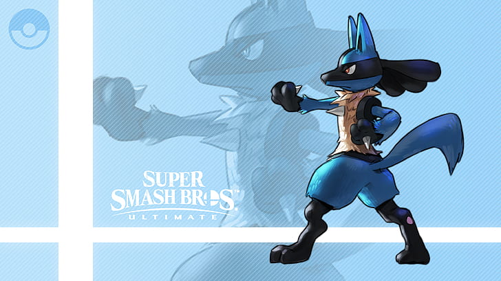 Video Game, Super Smash Bros. Ultimate, Lucario (Pokémon), HD wallpaper