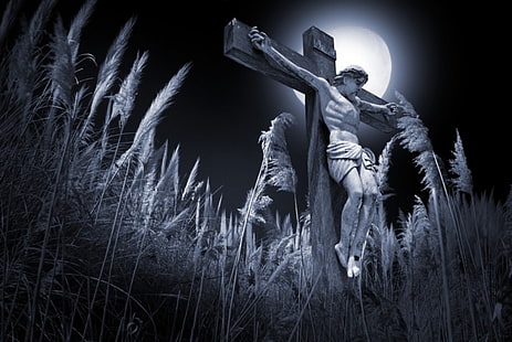Seliger Jesus, Jesus Christus malt, Gott, Herr Jesus, Nacht, Jesus, HD-Hintergrundbild HD wallpaper