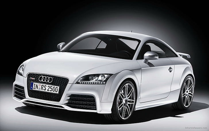 Audi TT RS Coupe 2010 года, белый ауди купе 2010 года, купе, ауди, автомобили, HD обои