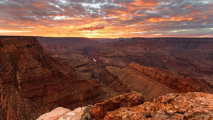 Cenário dos EUA Grand Canyon horizonte natureza alta resolução, Grand Canyon, desertos, desfiladeiro, grande, alto, horizonte, natureza, resolução, cenário, HD papel de parede