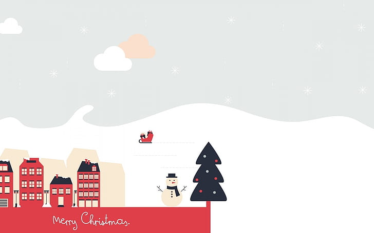 Beautiful Merry Christmas Poster, merry christmas illustration, 2014 christmas, christmas 2014, HD wallpaper