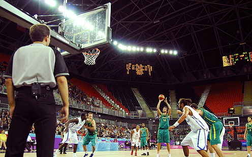 Basketball auf dem Olympiapark, London, Athlet, Basketball, Olympics, HD-Hintergrundbild HD wallpaper