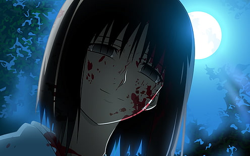 Kara no Kyoukai, Ryougi Shiki, Blut, Anime Girls, Anime, HD-Hintergrundbild HD wallpaper