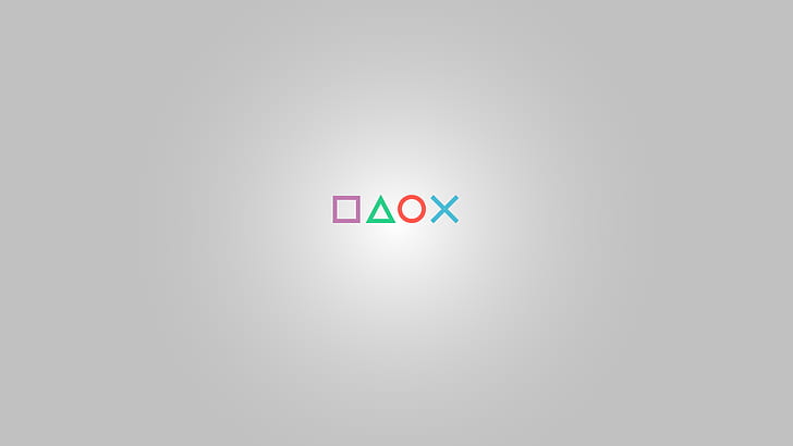 PlayStation, semplice, Adobe Illustrator, Sony, grigio, Sfondo HD