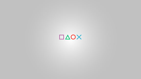 PlayStation, простой, Adobe Illustrator, Sony, серый, HD обои HD wallpaper