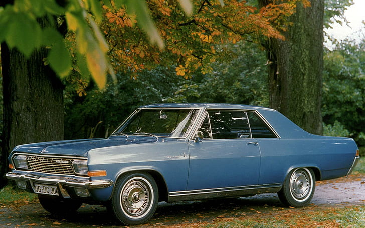 1965 Opel Diplomat, blue classic coupe, cars, 1920x1200, opel, opel diplomat, HD wallpaper