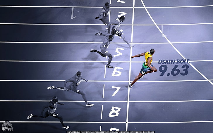 Atletismo, Usain Bolt, Fondo de pantalla HD