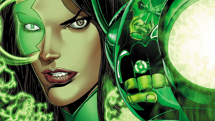 Green Lantern Injustice 2 Jessica Cruz wymyślił superbohatera w amerykańskich komiksach Dc Comics League Of Justice The Darkseid War Full Hd Wallpapers 1920 × 1080, Tapety HD