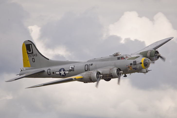 guerre, Seconde Guerre mondiale, Boeing B-17 Flying Fortress, Fond d'écran HD