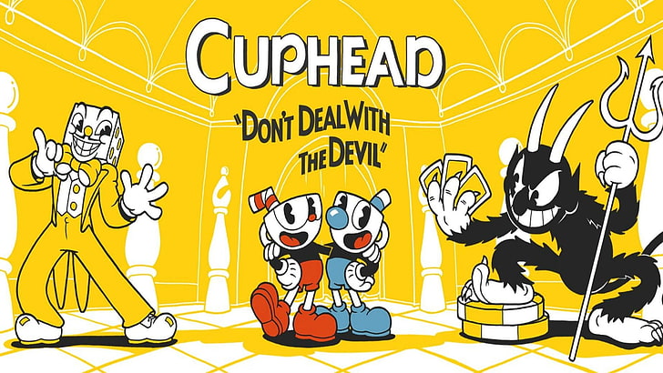 لعبة فيديو ، Cuphead ، King Dice (Cuphead) ، Mugman (Cuphead) ، The Devil (Cuphead)، خلفية HD
