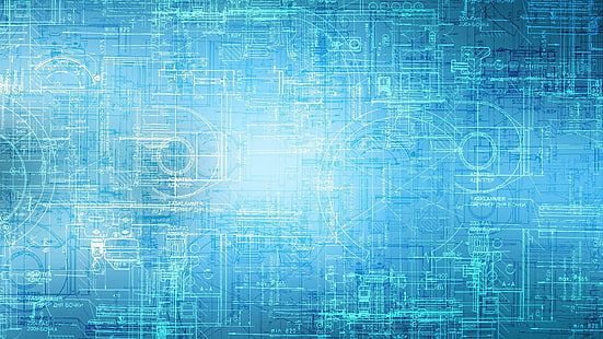 Blaupause, Geräte-Blaupause, Computer, 2560x1440, Blaupause, HD-Hintergrundbild HD wallpaper