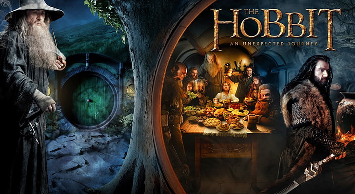 Der Hobbit eine unerwartete Reise, Der Hobbit eine unerwartete Reise Vektorgrafik, Filme, Der Hobbit, HD-Hintergrundbild