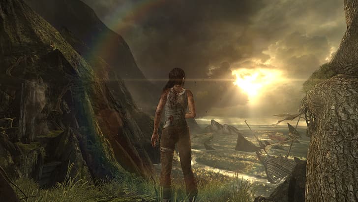 Lara Croft (Tomb Raider), Tomb Raider: Celebrazione dei 15 anni, Tomb Raider II: con Lara Croft, Tomb Raider (2013), Tomb Raider IV: The Last Revelation, Tomb Raider: The Angle of Darkness, grafica di videogiochi, video ragazze di gioco, giochi per PC, Tomb Raider (2013) Avvio, Sfondo HD