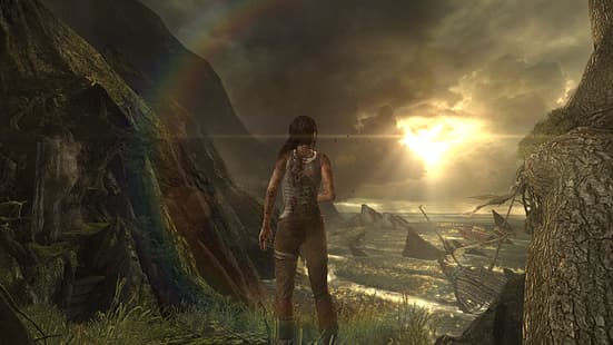 Lara Croft (Tomb Raider), Tomb Raider: 15-Year Celebration, Tomb Raider II: Obsada Lary Croft, Tomb Raider (2013), Tomb Raider IV: The Last Revelation, Tomb Raider: The Angle of Darkness, grafika z gry wideo, wideo dziewczyny z gier, gry na PC, Tomb Raider (2013) Zaczynamy, Tapety HD HD wallpaper