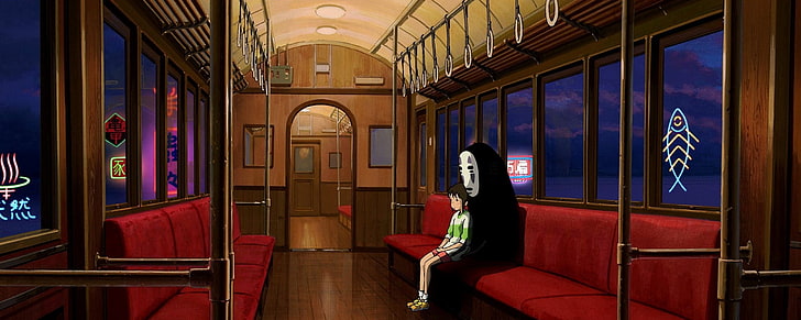 Studio Ghibli, Spirited Away, Chihiro, Hayao Miyazaki, аниме, HD тапет
