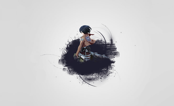 Mikasa, Attack on Titans Mikasa illustration, Artistic, Anime, girl, mikasa, mikasa ackerman, aot, attack on titan, Fondo de pantalla HD