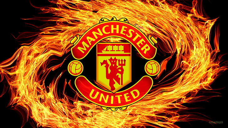 Sepak Bola, Manchester United F.C., Emblem, Logo, Wallpaper HD
