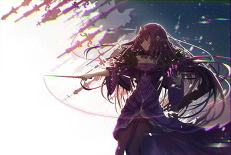 Fate Series, Fate/Grand Order, Caster (Fate/Grand Order), Scathach (Fate/Grand Order), Scáthach-Skaði, HD wallpaper HD wallpaper