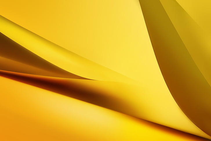 黄色のデジタル壁紙、ゴールデンイエロー、Galaxy TabPro S、ストック、HD、 HDデスクトップの壁紙