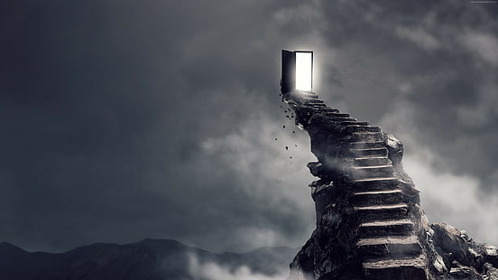 Surrealism Dark Hell Stairs, วอลล์เปเปอร์ HD HD wallpaper