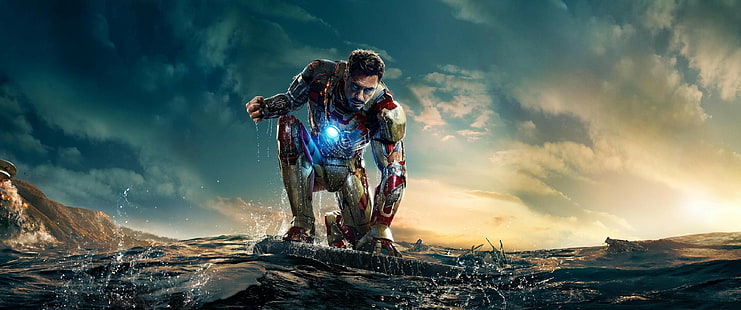 3440x1440 px Iron man Menschen Langes Haar HD Art, Iron Man, 3440x1440 px, HD-Hintergrundbild HD wallpaper