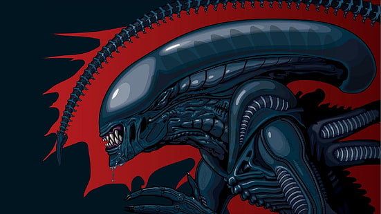 Ilustrasi alien, Xenomorph, alien, karya seni, Wallpaper HD HD wallpaper