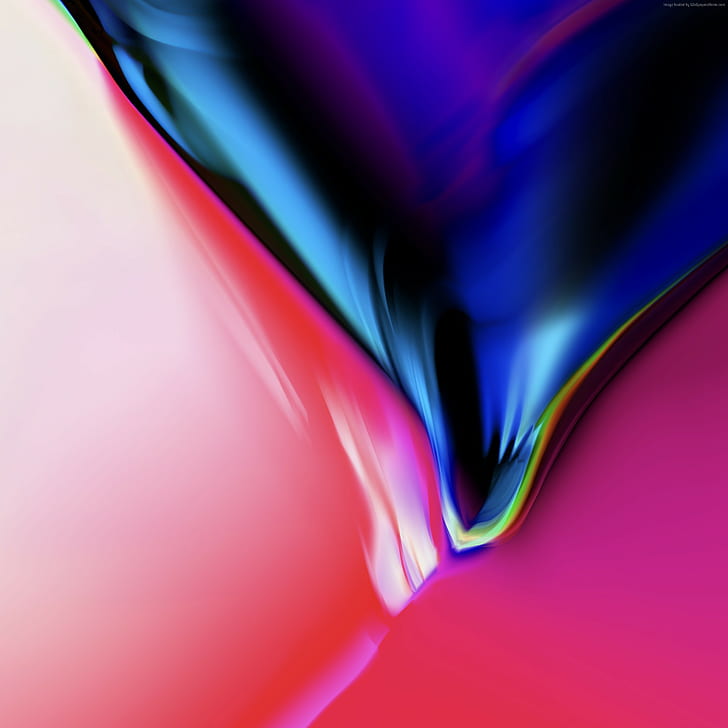 HD, penuh warna, iPhone 8, iOS 11, iPhone X, Wallpaper HD