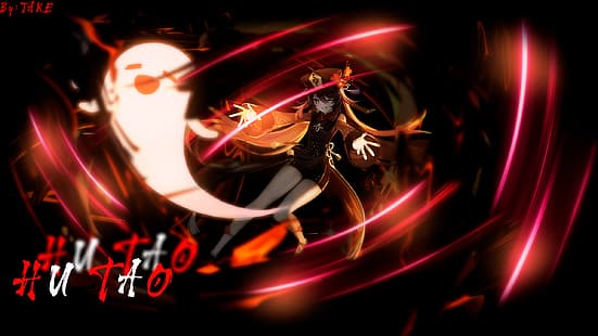 Hu Tao（Genshin Impact）、Genshin Impact、アニメの女の子、アニメゲーム、 HDデスクトップの壁紙 HD wallpaper