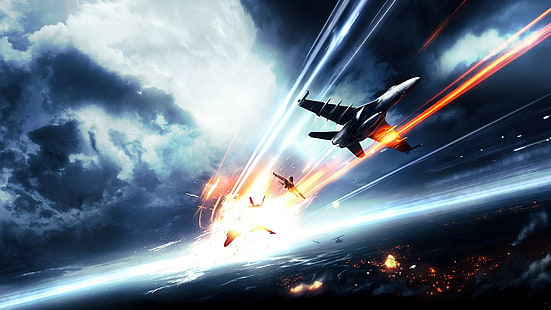 jet da combattimento, jet, aerei, Battlefield 3, Battlefield, Battlefield 4, videogiochi, Sfondo HD HD wallpaper